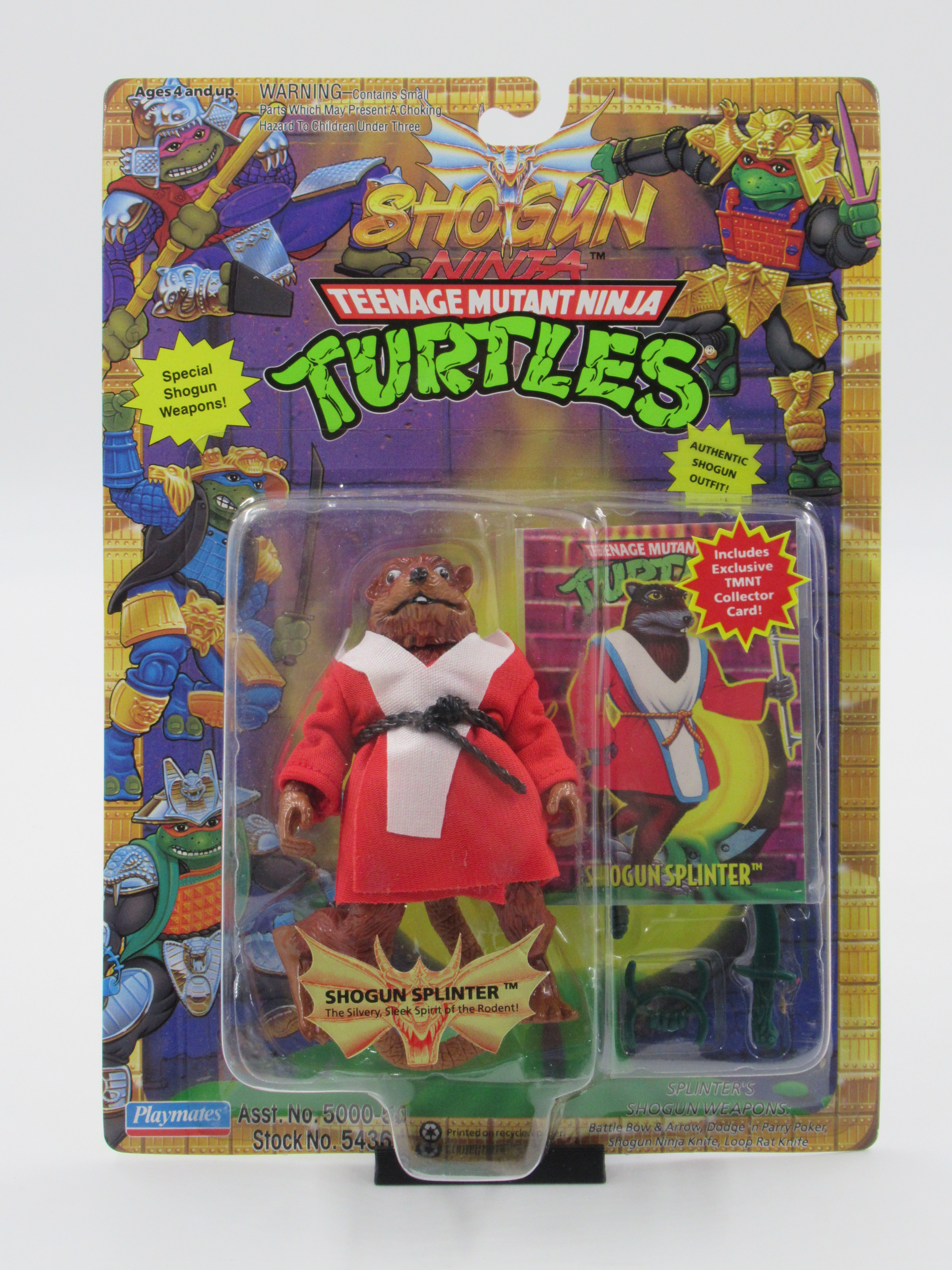 Teenage Mutant Ninja Turtles Shogun Splinter + April Figure TMNTs - Playmates (1994)